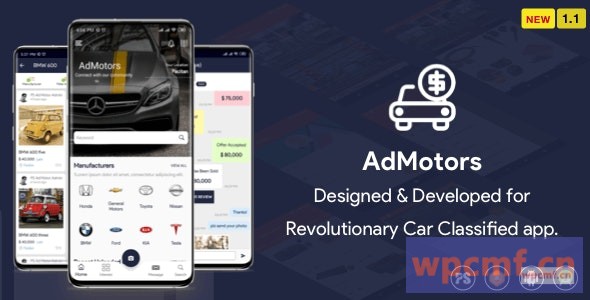 Admotor汽车分类购买安卓应用1.1版 可代汉化
